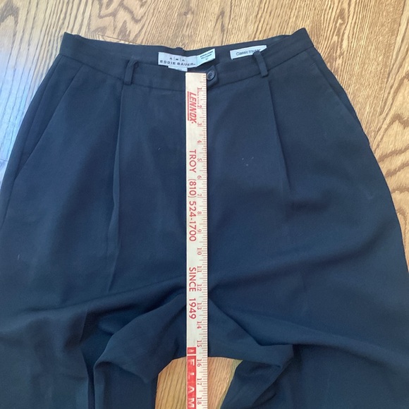 Coordinated set suit pant suit Eddie Bauer black size 12 trouser classic - Picture 13 of 14